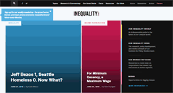 Desktop Screenshot of inequality.org